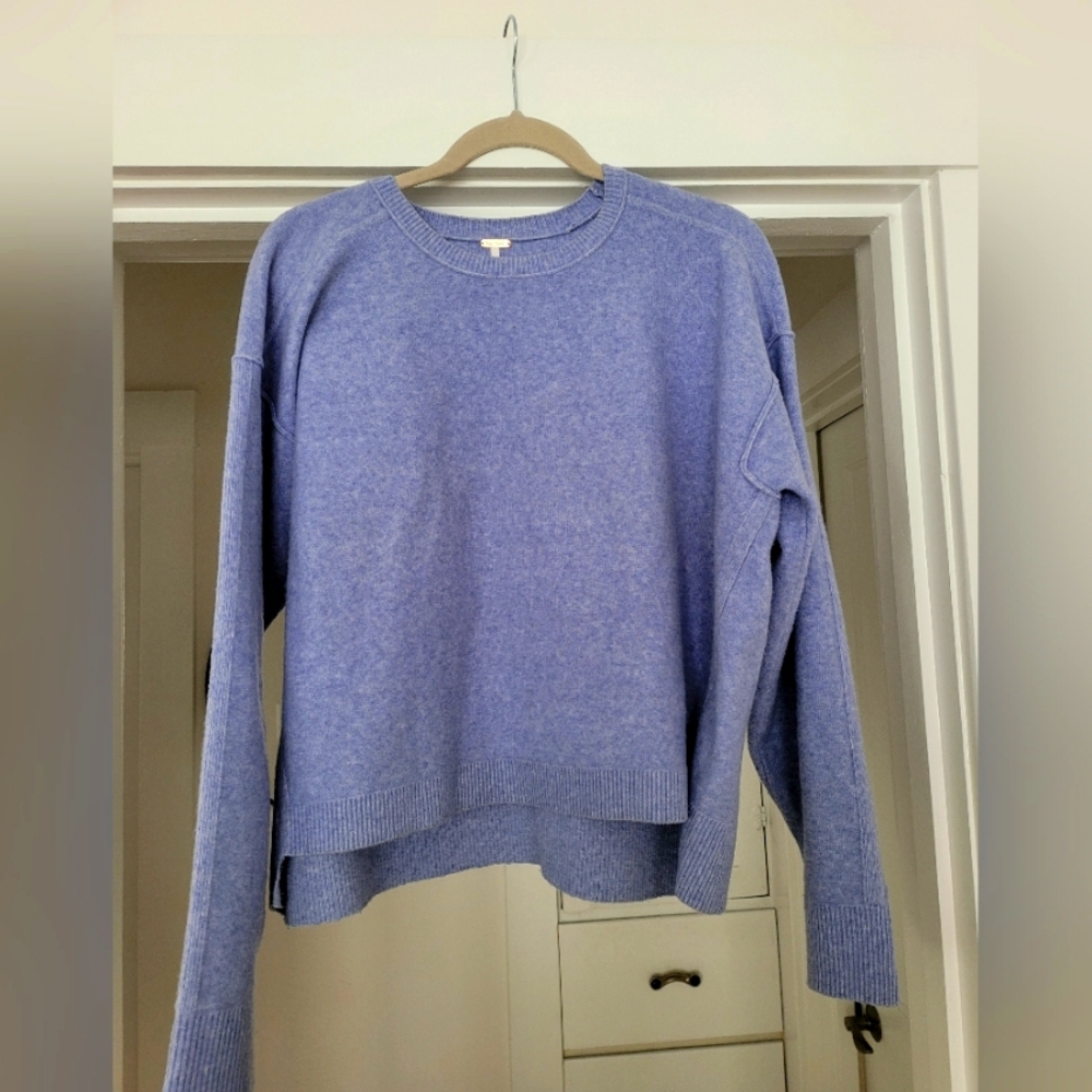 Free People Oversize Lavender Crewneck Sweater XS